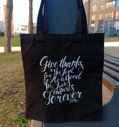 Give Thanks Tote Bag